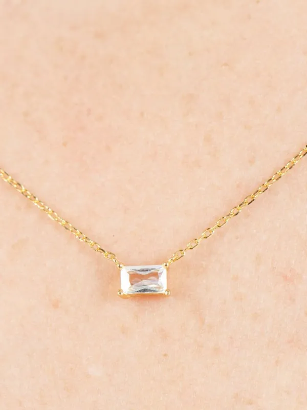 RUBY SOLITAIRE NECKLACE sold by Lucca Couture