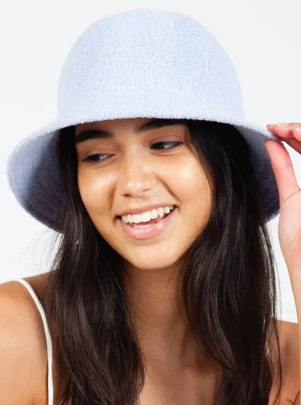 RENEE TERRY CLOTH BUCKET HAT-LAVENDER sold by Lucca Couture