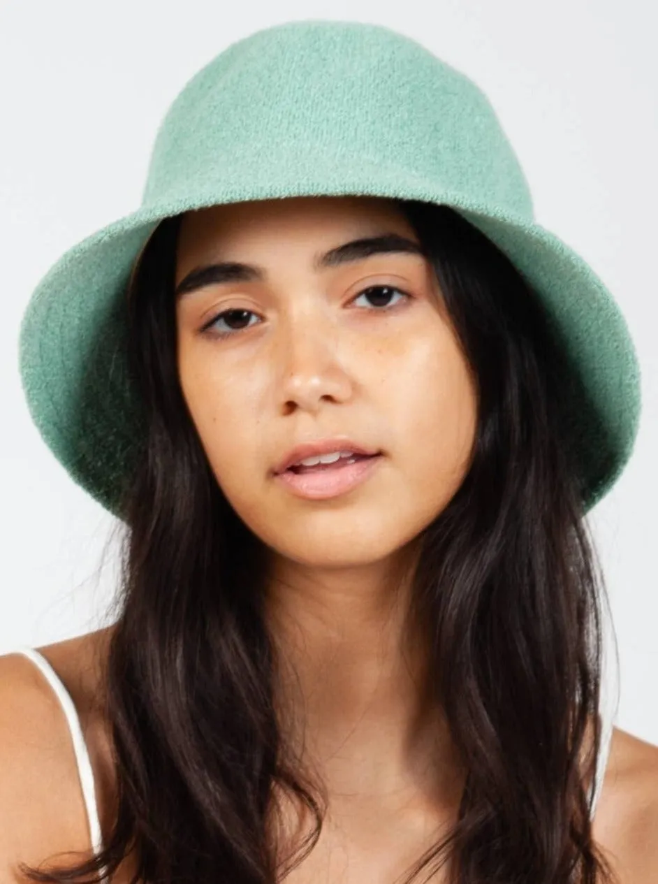 RENEE TERRY CLOTH BUCKET HAT-MINT sold by Lucca Couture