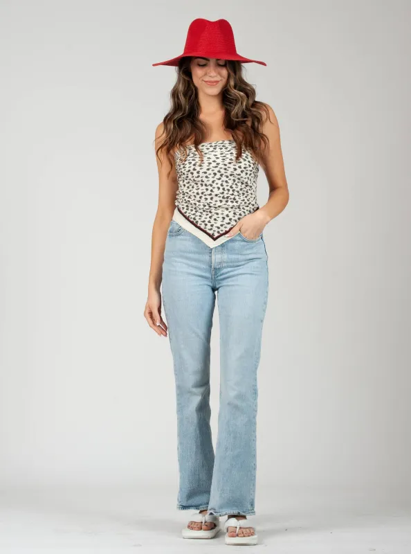 PARISIAN PLEATED SCARF-BLACK PATCH sold by Lucca Couture