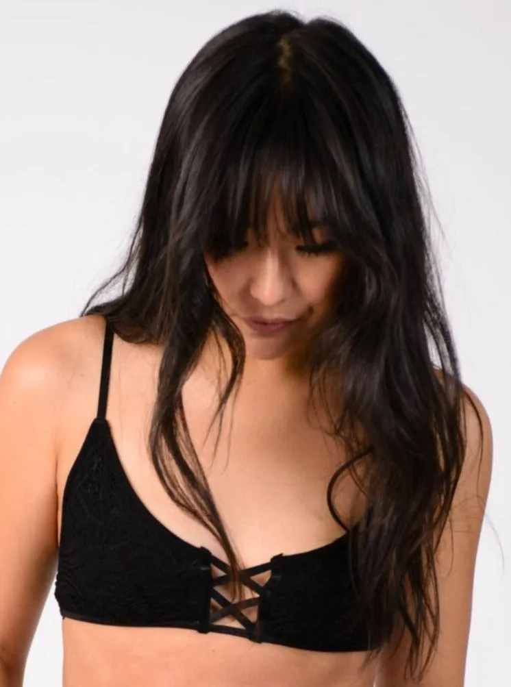 TESSA BRALETTE-BLACK sold by Lucca Couture