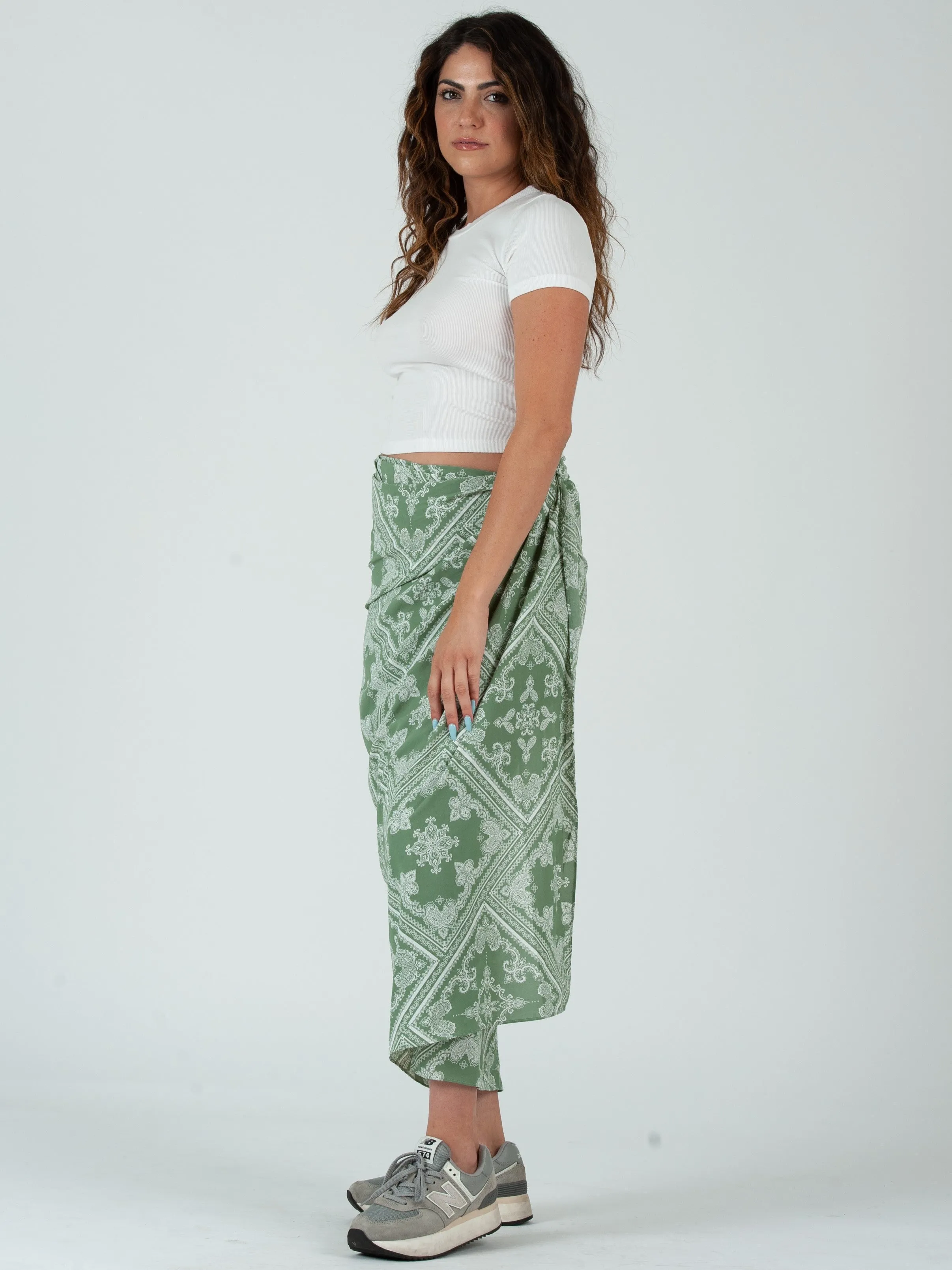 MITILINI GETAWAY PAREO-SAGE sold by Lucca Couture product image thumbnail 2