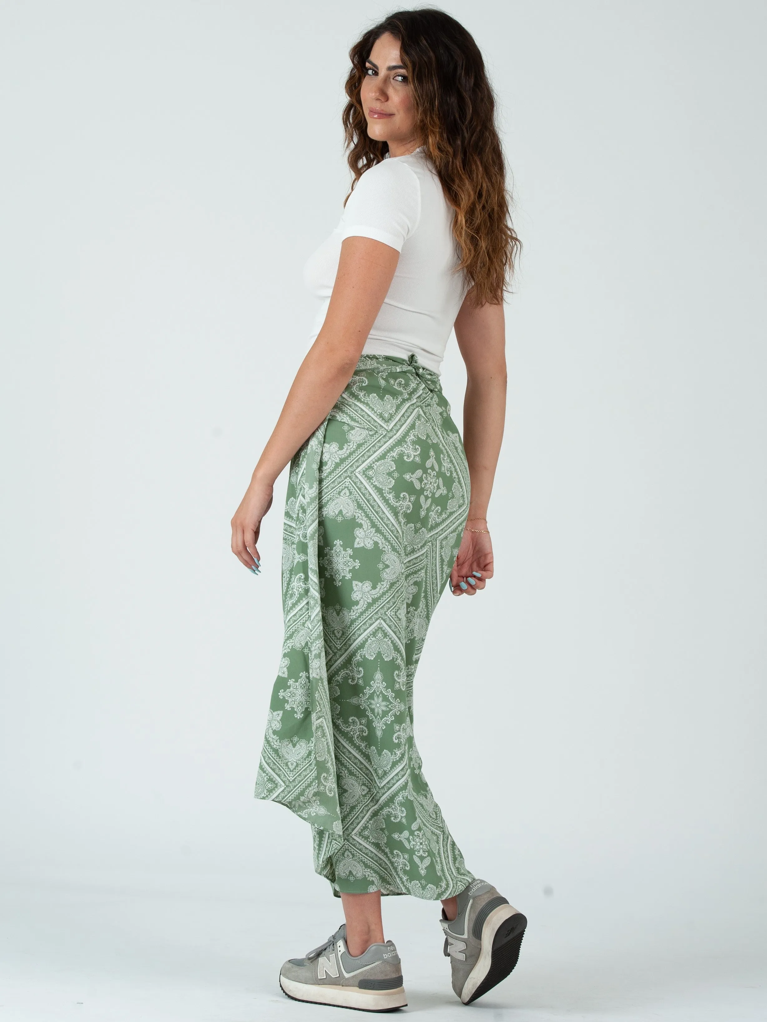 MITILINI GETAWAY PAREO-SAGE sold by Lucca Couture product image thumbnail 4