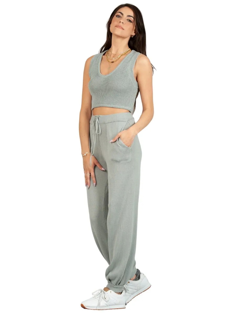 MAIA KNIT TANK-SAGE sold by Lucca Couture product image thumbnail 2