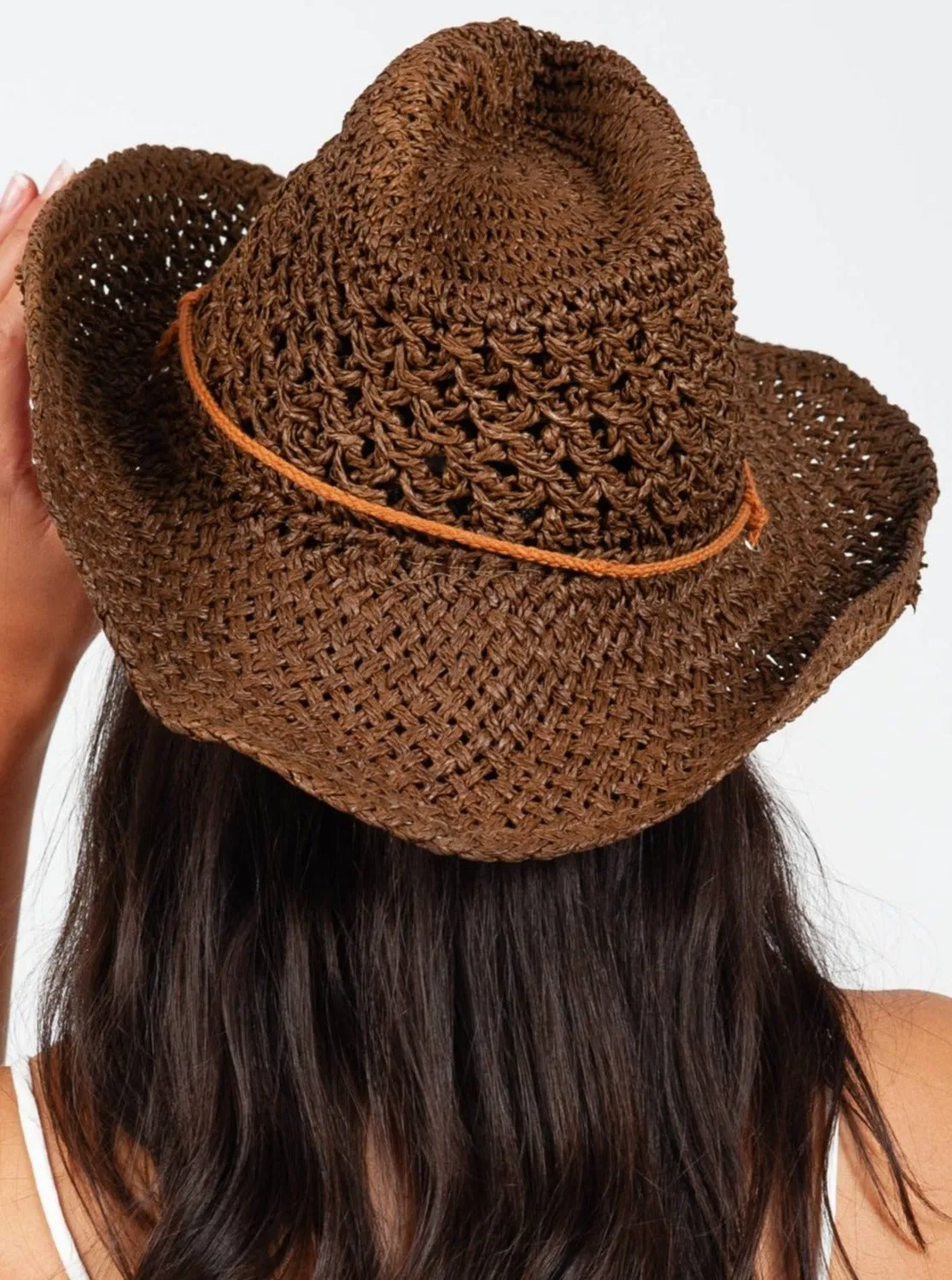 MADDIE COWGIRL HAT-BROWN sold by Lucca Couture product image thumbnail 3