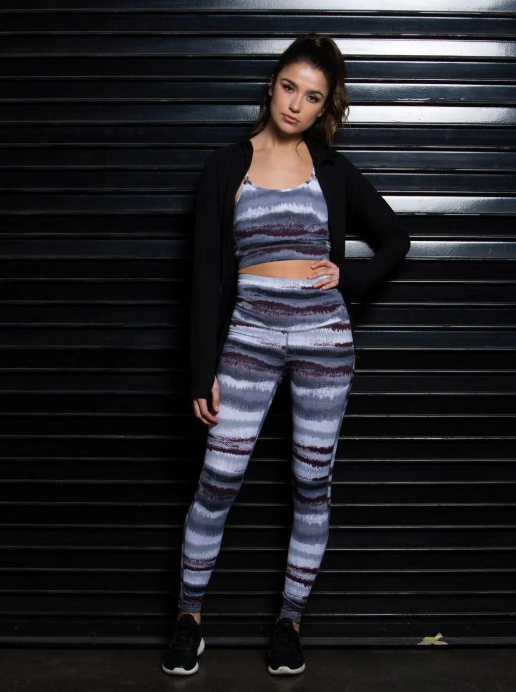 MAIA ACTIVEWEAR LEGGINGS-ABSTRACT sold by Lucca Couture