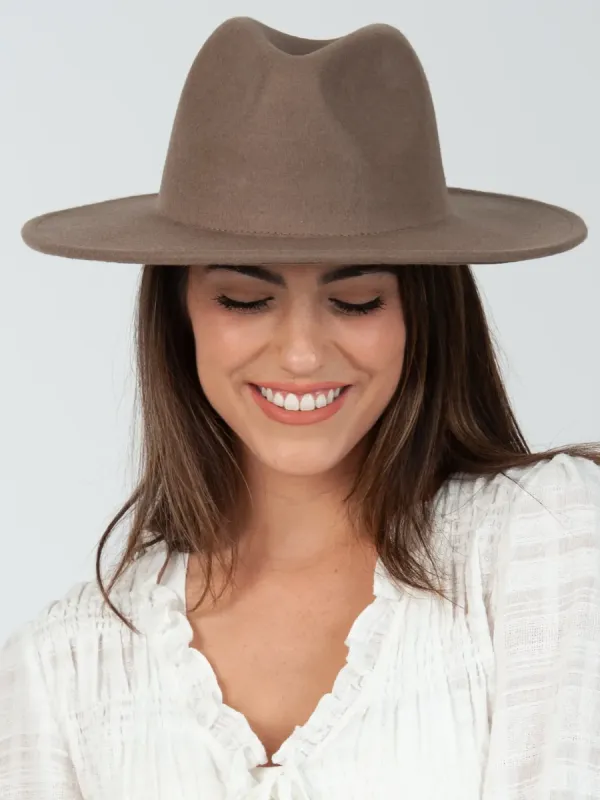 LOVELYSS WOOL FEDORA-SAGE sold by Lucca Couture
