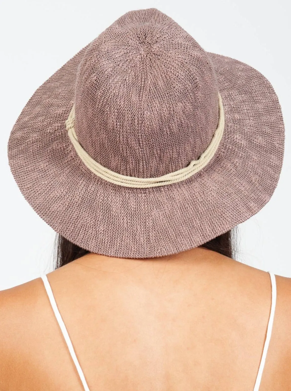 LEON PACKABLE FEDORA-MAUVEWOOD sold by Lucca Couture product image thumbnail 3