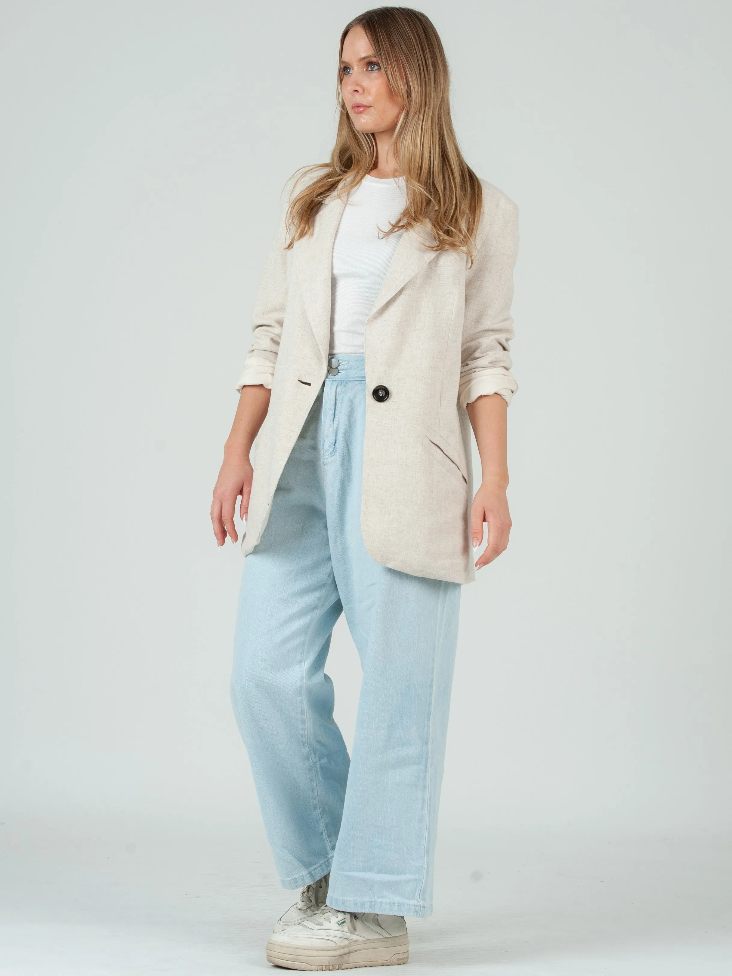 FLYNN BLAZER-WHEAT sold by Lucca Couture product image thumbnail 4