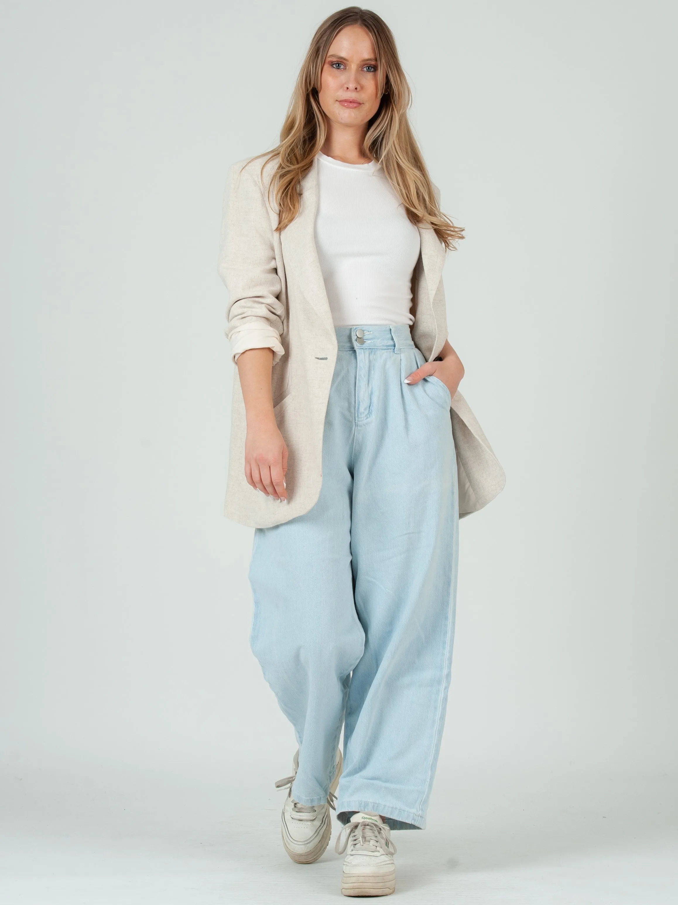 FLYNN BLAZER-WHEAT sold by Lucca Couture