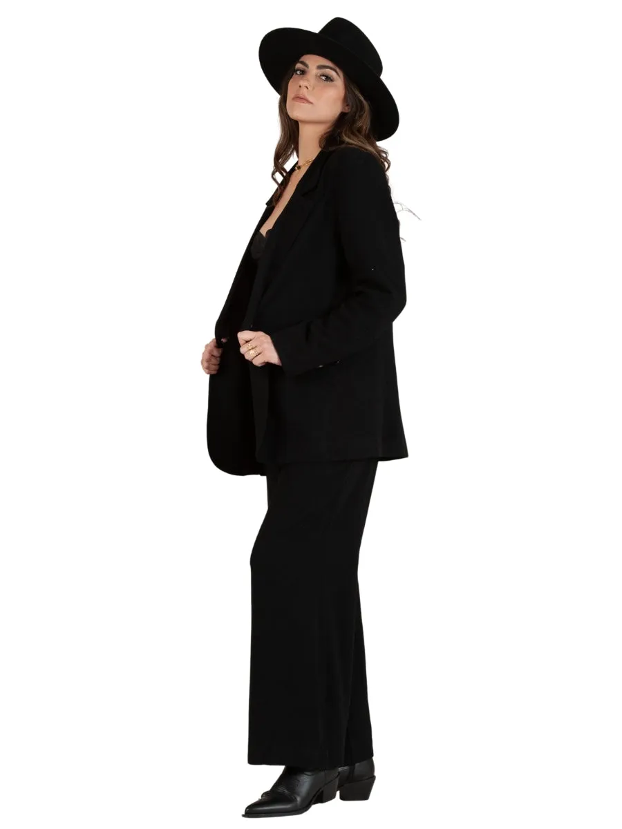 FLYNN BLAZER-BLACK sold by Lucca Couture product image thumbnail 3