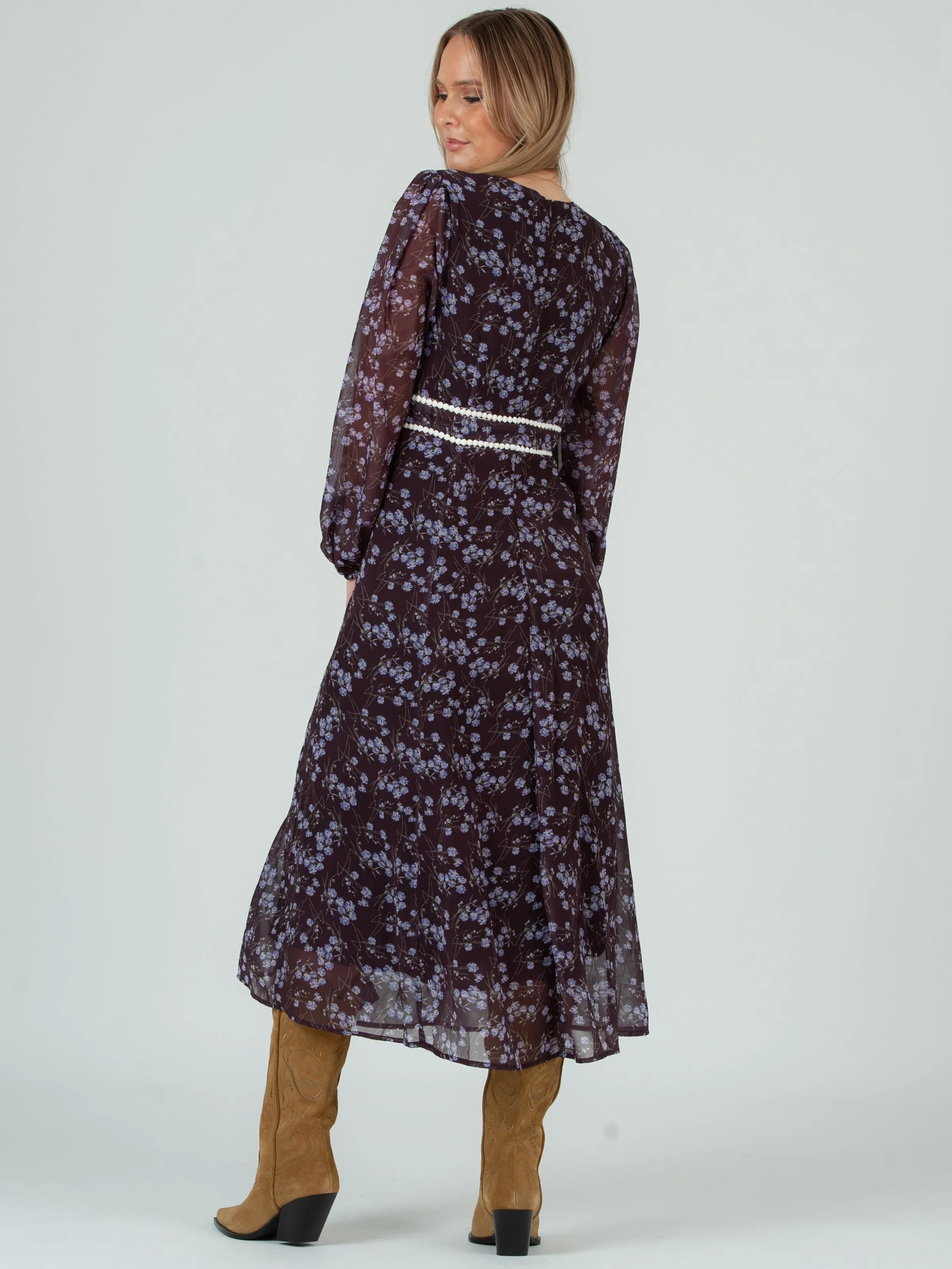 LAURIE PRAIRIE DRESS-IRIS FLORAL sold by Lucca Couture product image thumbnail 3