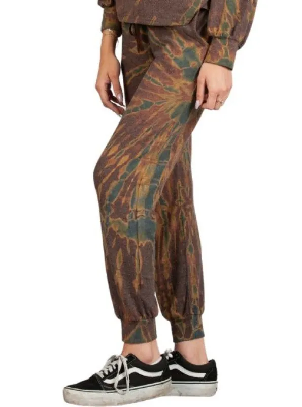 KIA KNIT JOGGER-KHAKI sold by Lucca Couture