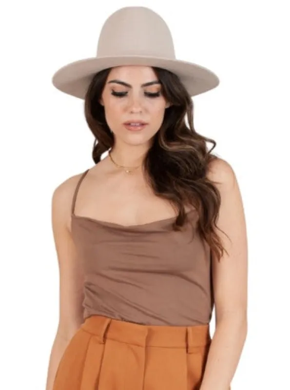 KELSIE DRAPE CAMI-ACORN sold by Lucca Couture