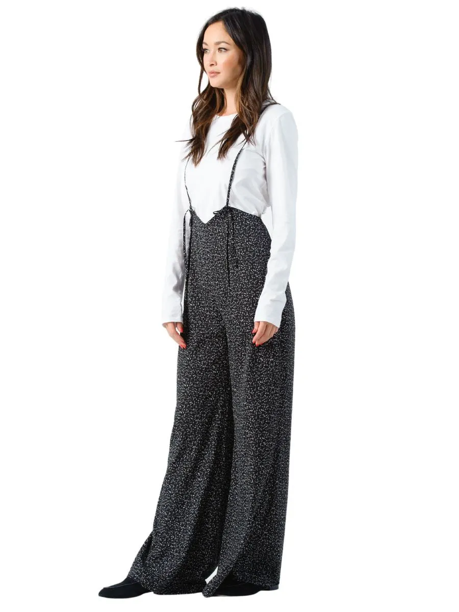 JORDAN JUMPSUIT-BLACK/WHITE SPECKLE sold by Lucca Couture product image thumbnail 2