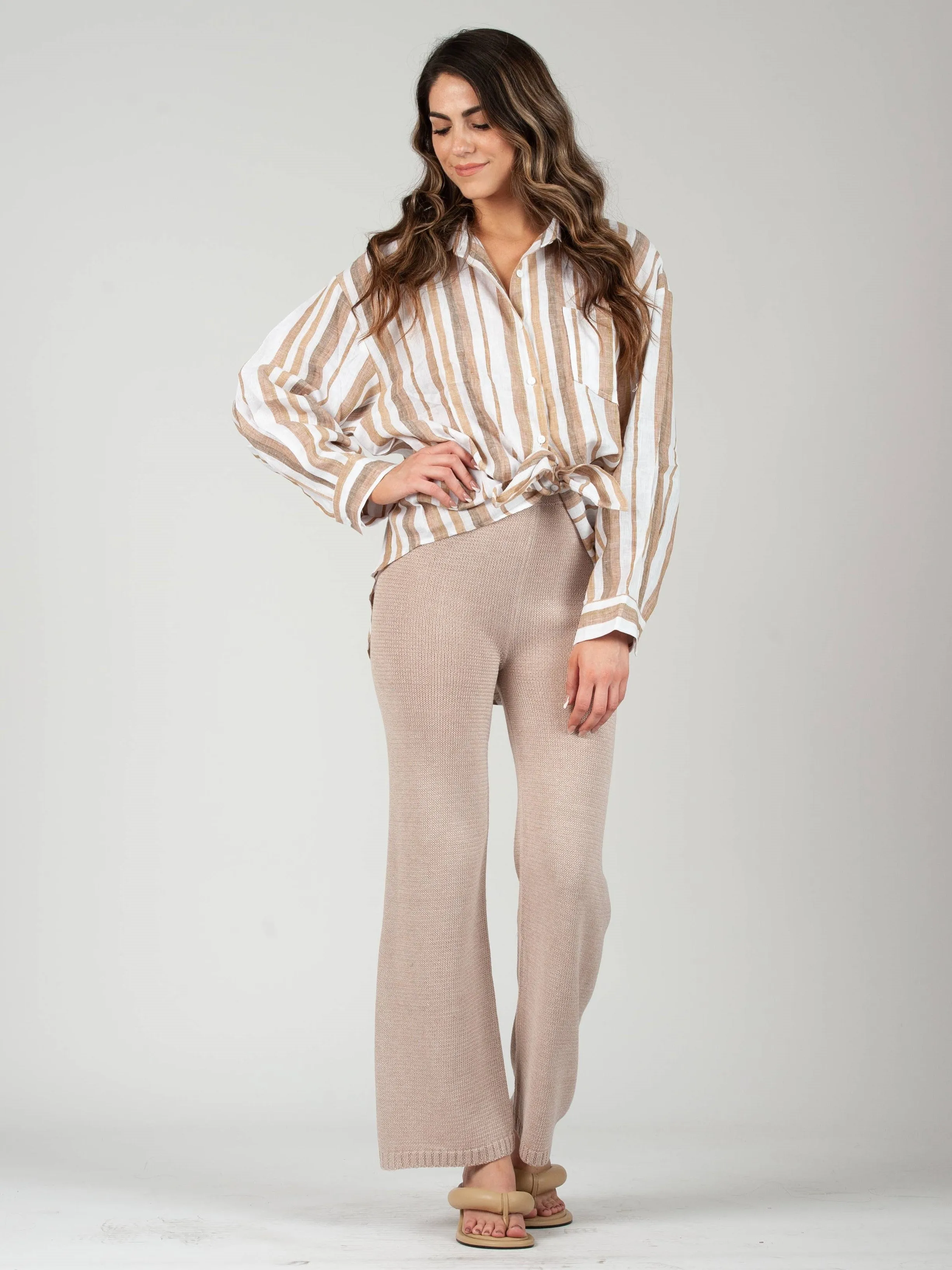 HOMEE PANT-TAN sold by Lucca Couture product image thumbnail 2