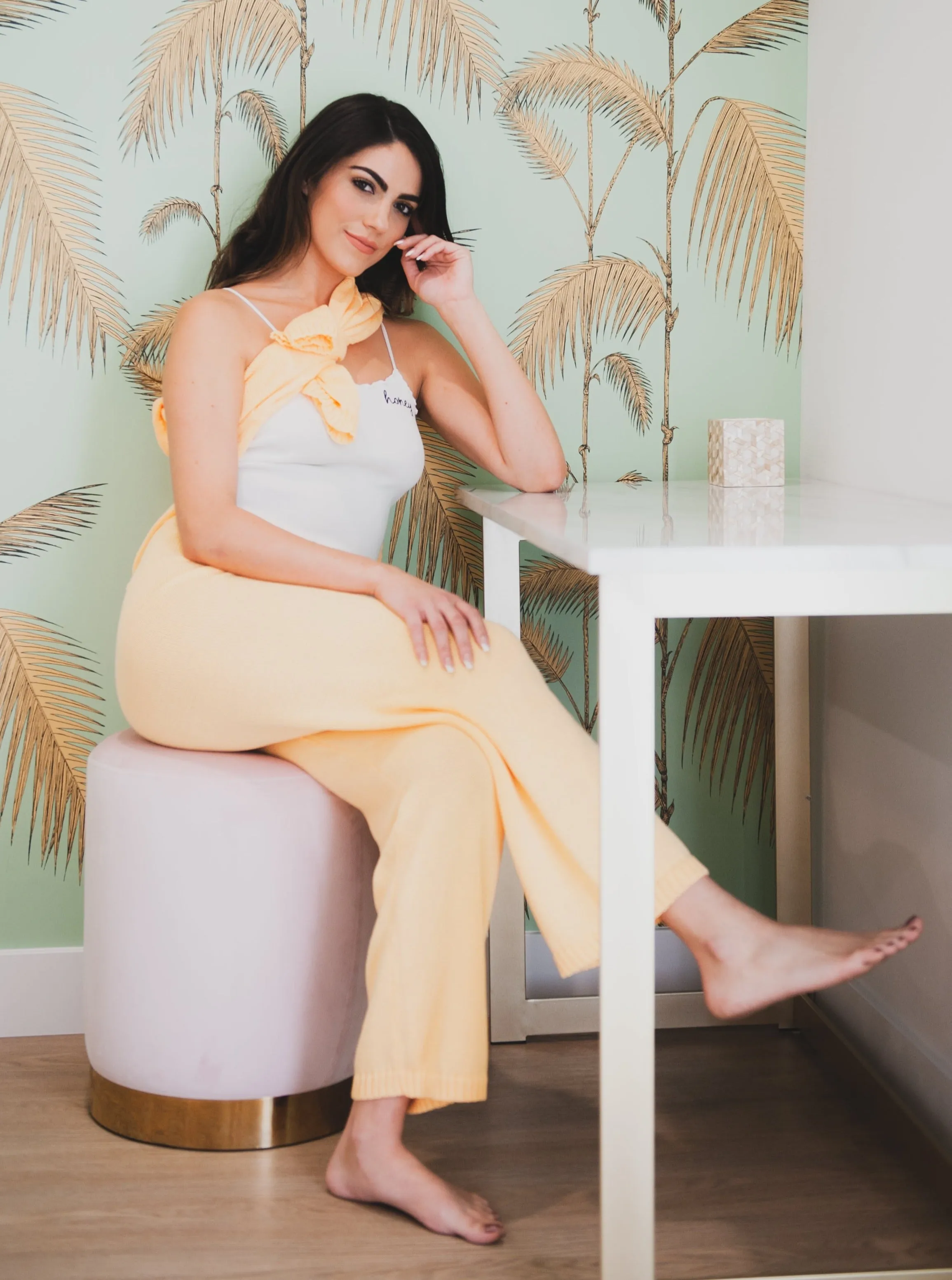 HOMEE TOP-ORANGE SHERBERT sold by Lucca Couture product image thumbnail 4