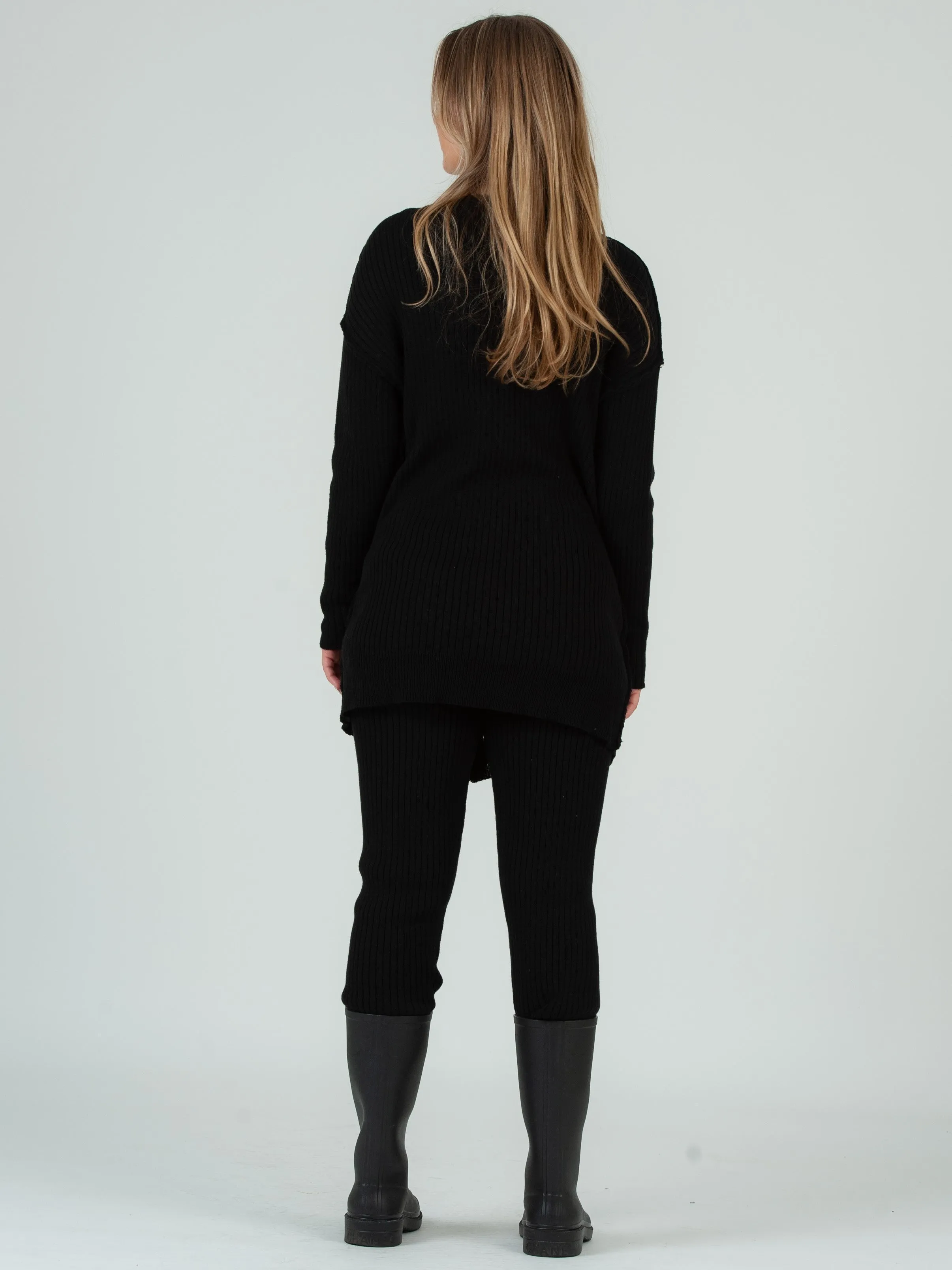 Women’s Ribbed Sweater Cardigan & Jogger Pant Set sold by Lucca Couture product image thumbnail 3