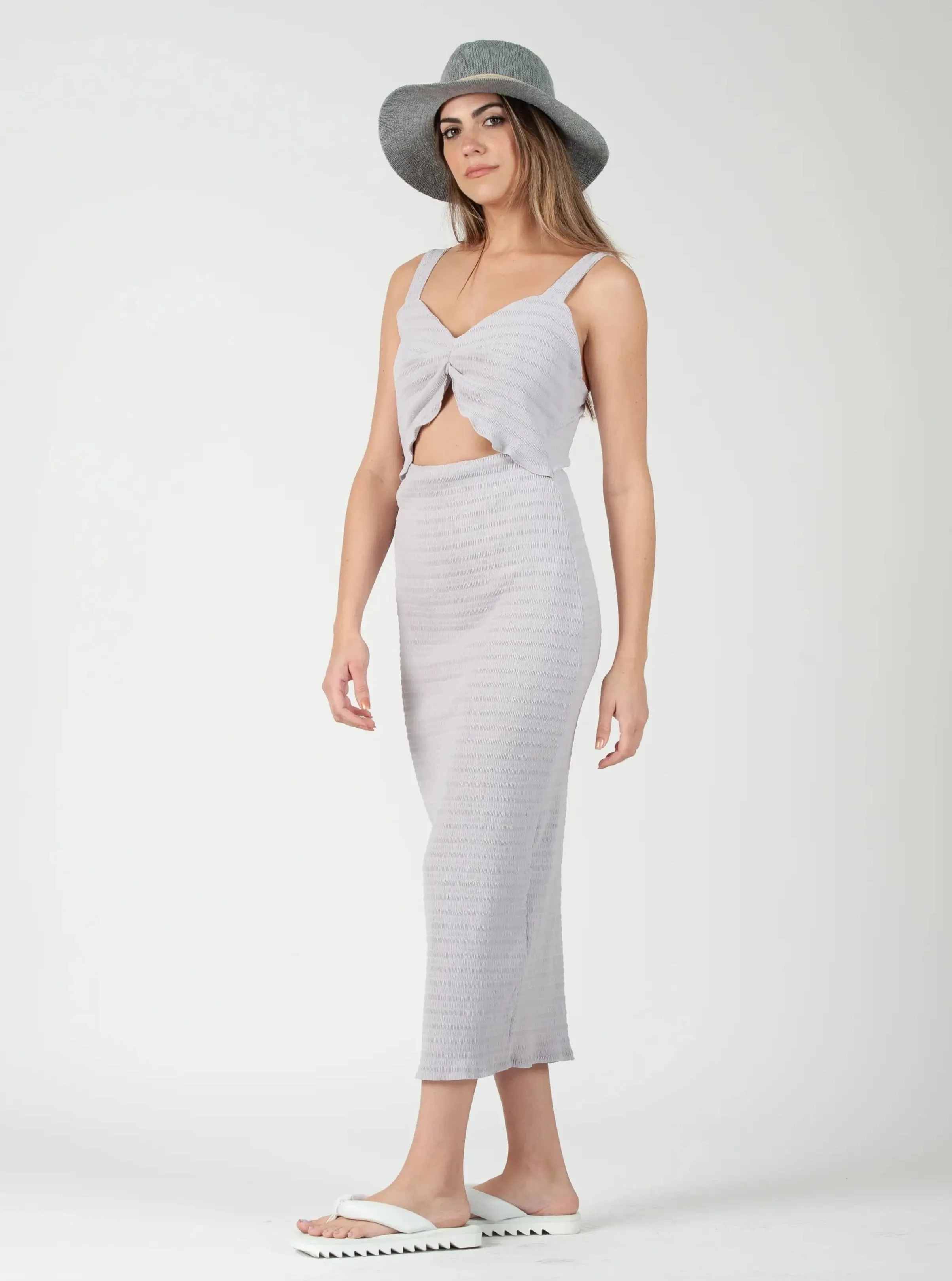 HERAKLION DRESS-LAVENDER sold by Lucca Couture product image thumbnail 2