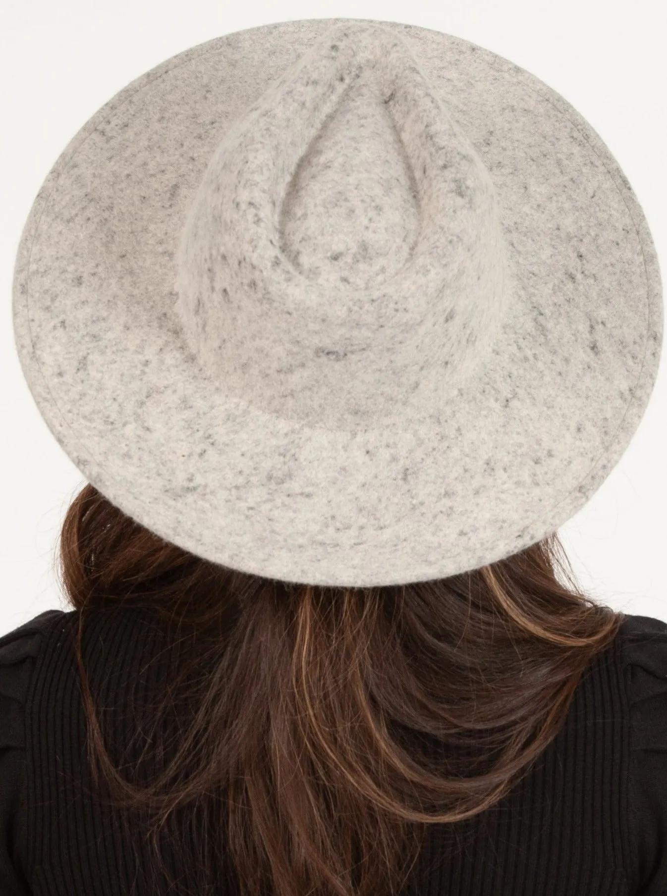 TATUM WOOL FEDORA-PEPPER sold by Lucca Couture product image thumbnail 3