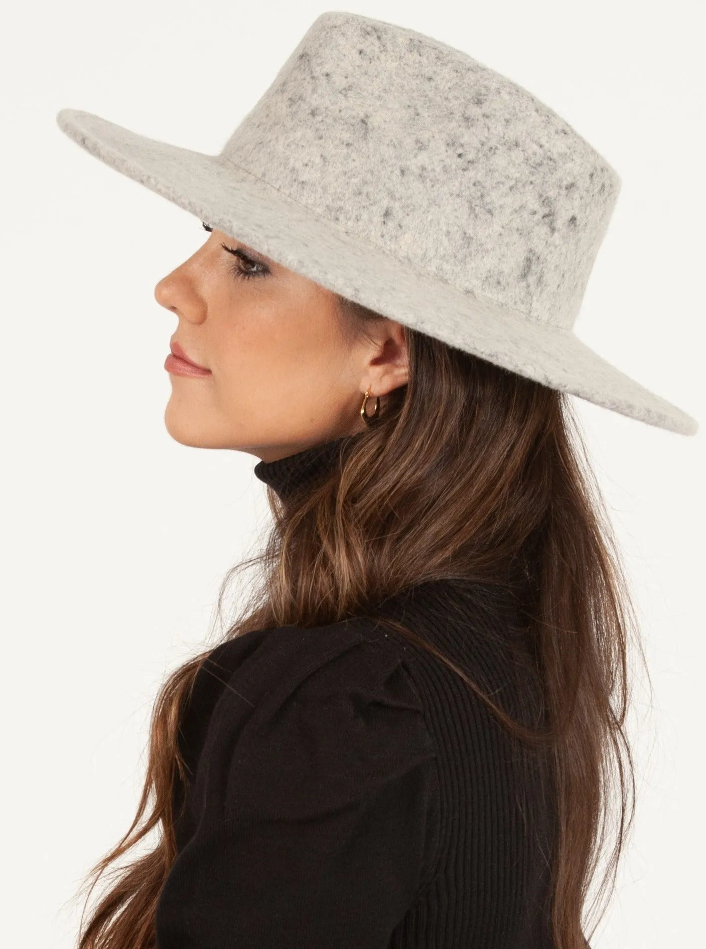 TATUM WOOL FEDORA-PEPPER sold by Lucca Couture product image thumbnail 2