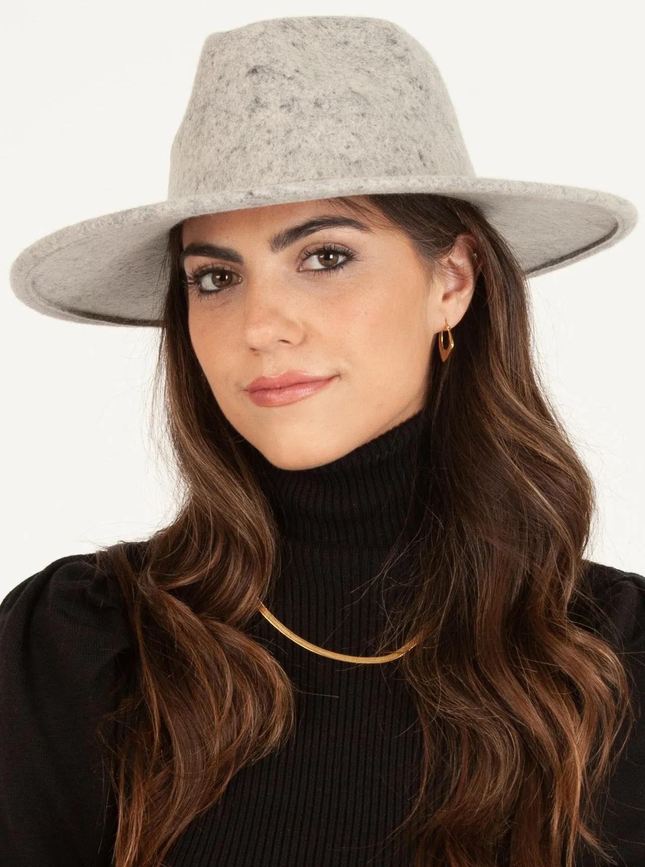 TATUM WOOL FEDORA-PEPPER sold by Lucca Couture product image thumbnail 5