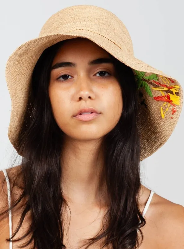 CRAFT HAND CROCHET HAT-TROPICAL MOTIF sold by Lucca Couture