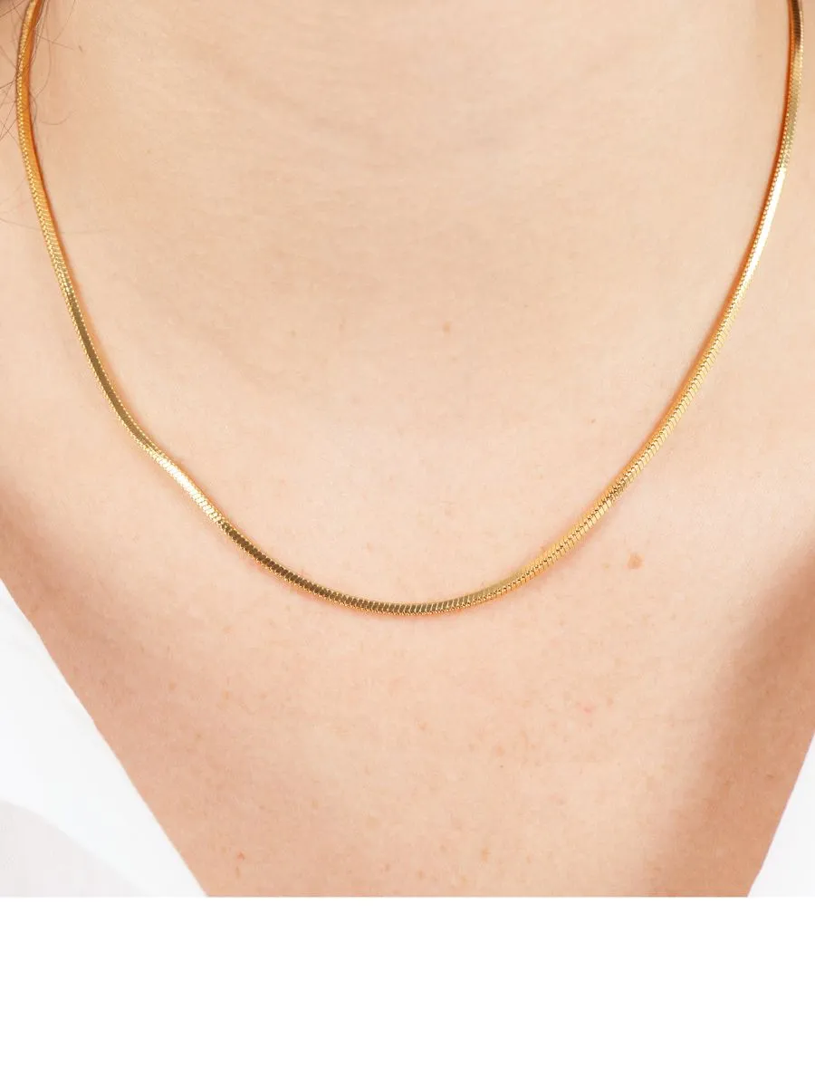 CLASSIC SNAKE CHAIN NECKLACE sold by Lucca Couture product image thumbnail 2