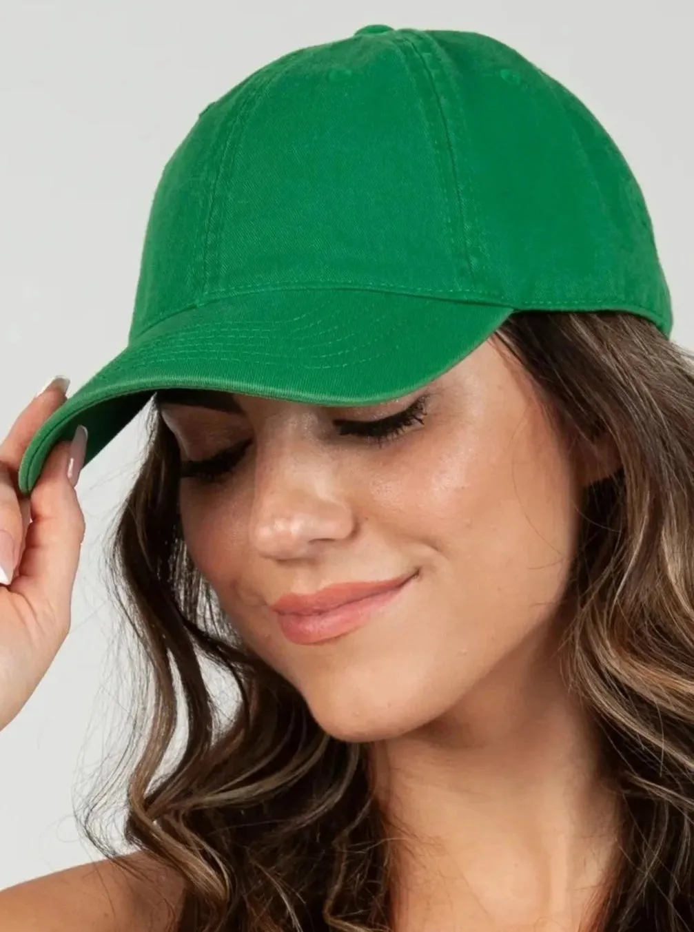 CHARLIE BASEBALL CAP-GREEN sold by Lucca Couture