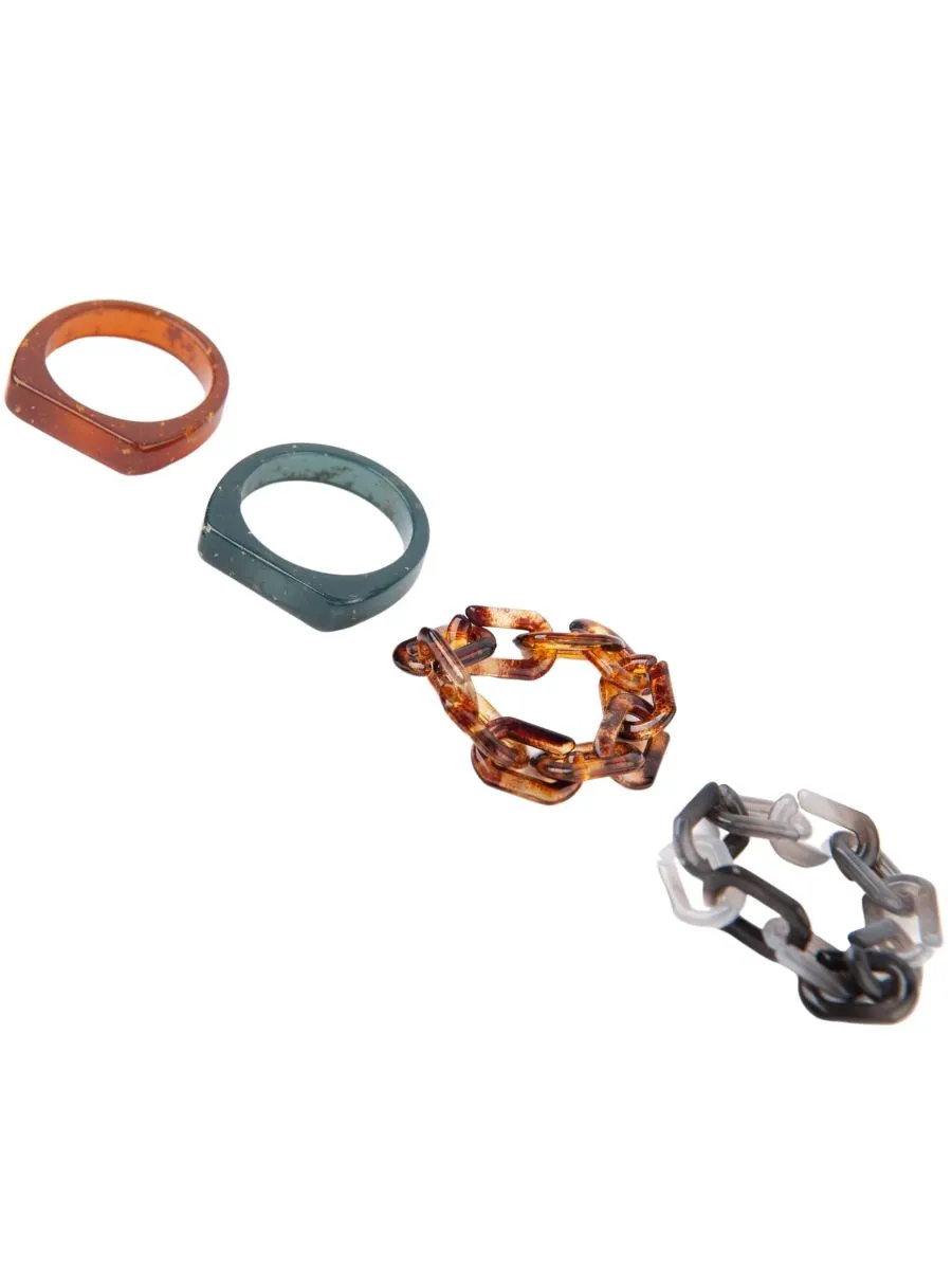 CHAIN GANG RESIN RING sold by Lucca Couture product image thumbnail 2