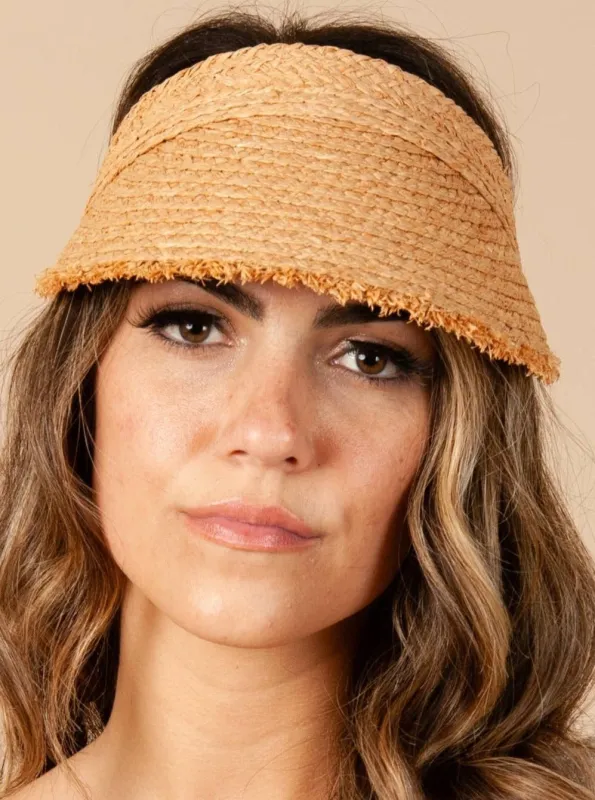 CATHICA ROPE TIE VISOR-TAN sold by Lucca Couture