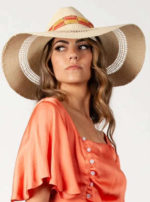 BARSA PAPER TRIM FEDORA-IVORY sold by Lucca Couture