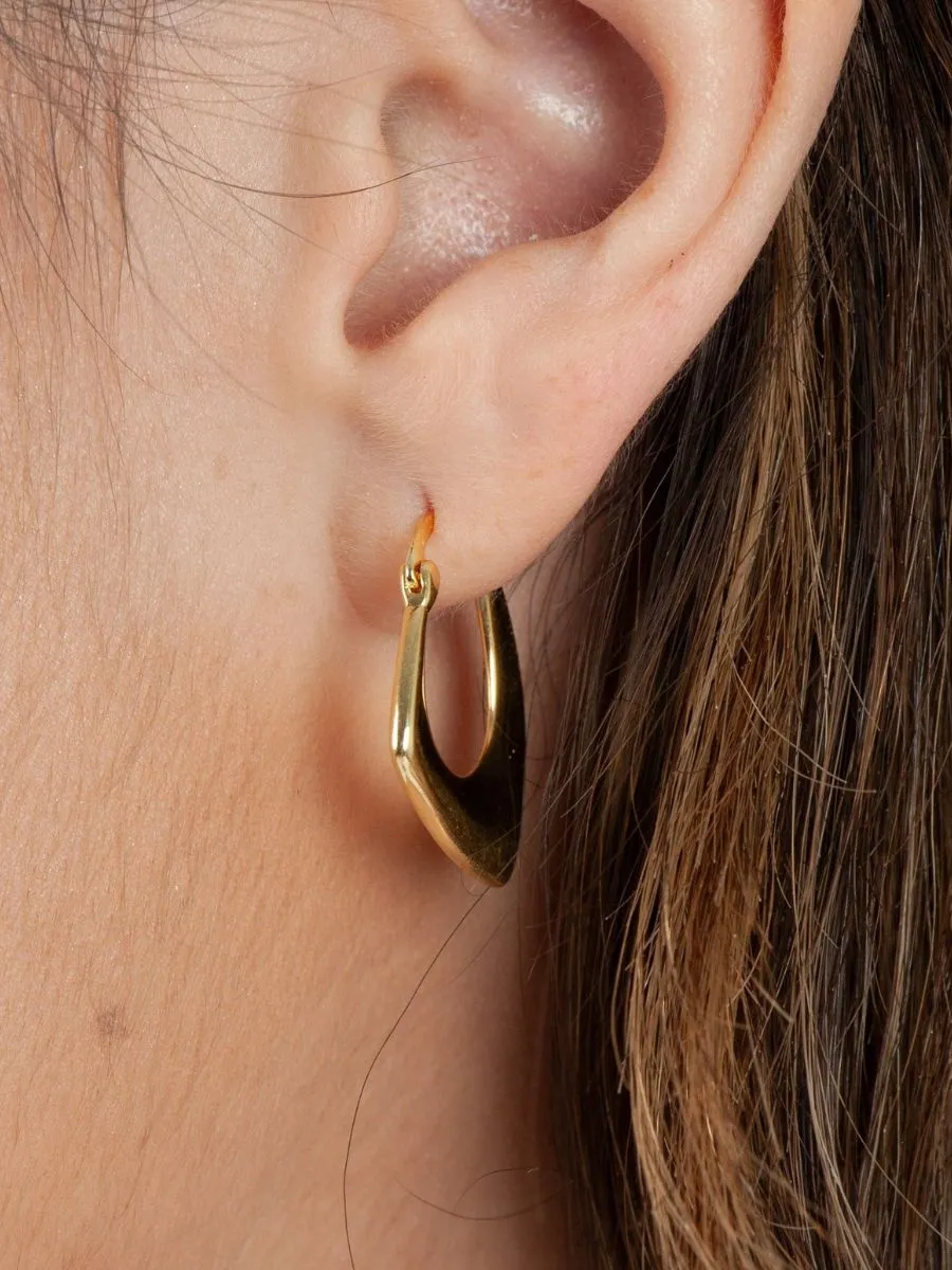 Women's Abstract Hoop Earrings sold by Lucca Couture product image thumbnail 2