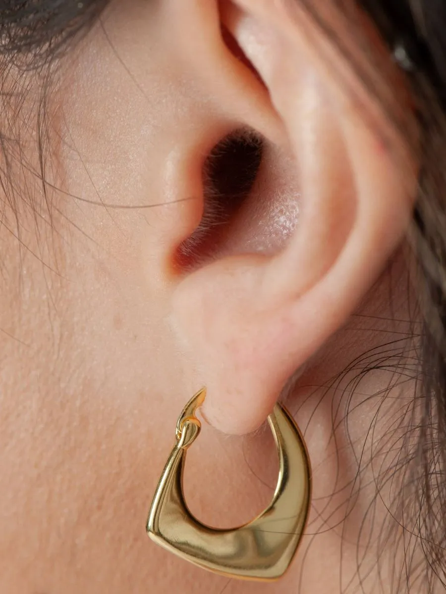 Women's Abstract Hoop Earrings sold by Lucca Couture