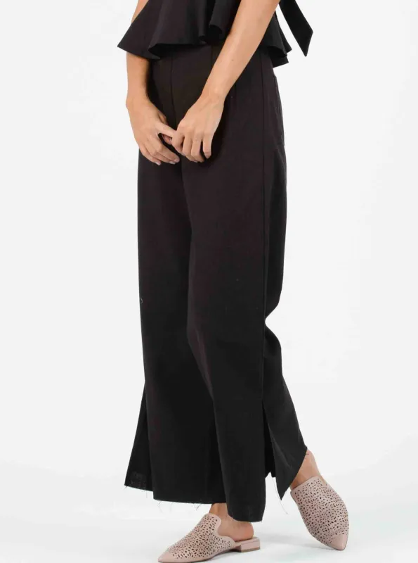 MELISSA FRINGE CULOTTES-BLACK sold by Lucca Couture