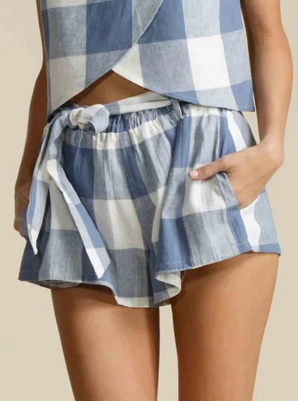 CATALINA SHORTS-COASTAL BLUE sold by Lucca Couture