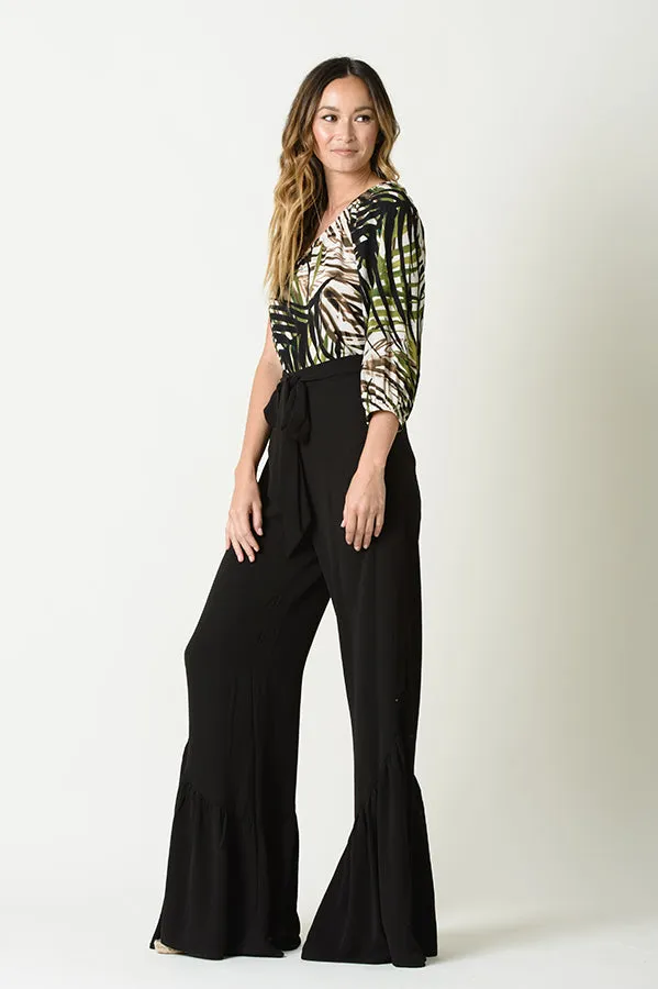 GABRIELLE ONE SHOULDER TOP-PALM PRINT sold by Lucca Couture product image thumbnail 2