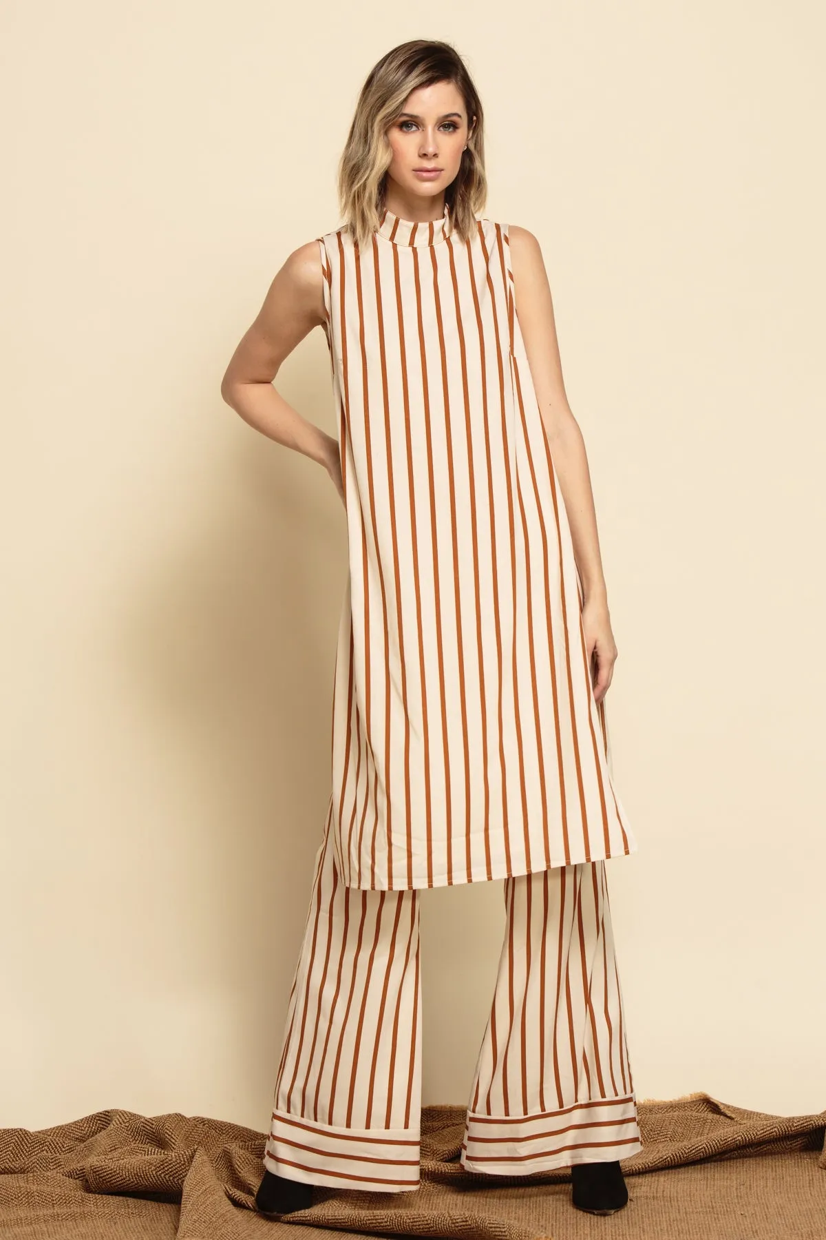 ISLA CONTRAST CUFF PANT-AUTUMN ROAD sold by Lucca Couture product image thumbnail 2