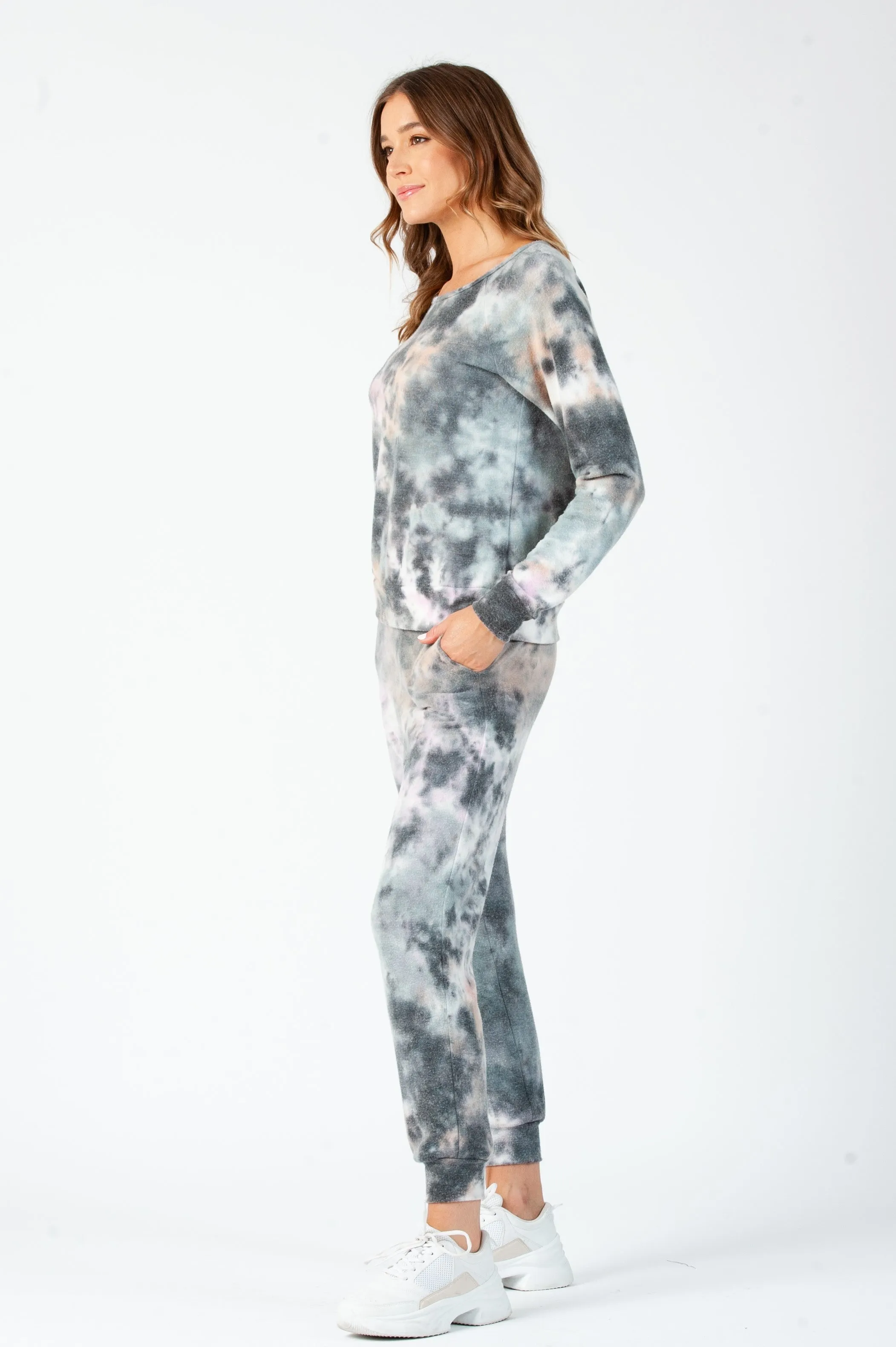COOKIE JOGGER PANTS-INDIGO SHERBERT sold by Lucca Couture product image thumbnail 2
