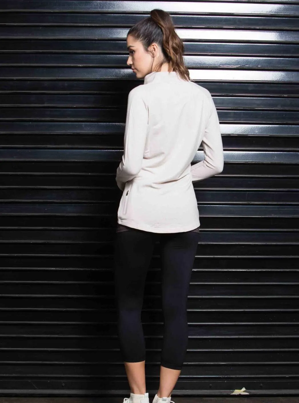 FRANNY ACTIVEWEAR JACKET-TAUPE sold by Lucca Couture product image thumbnail 3