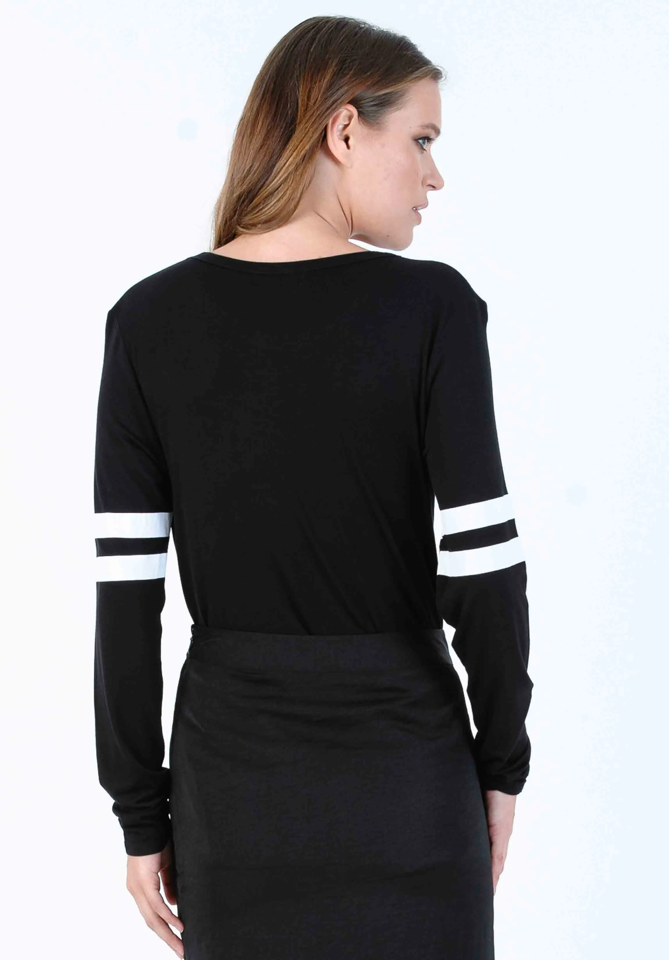 FALCON JERSEY TOP-BLACK sold by Lucca Couture product image thumbnail 2