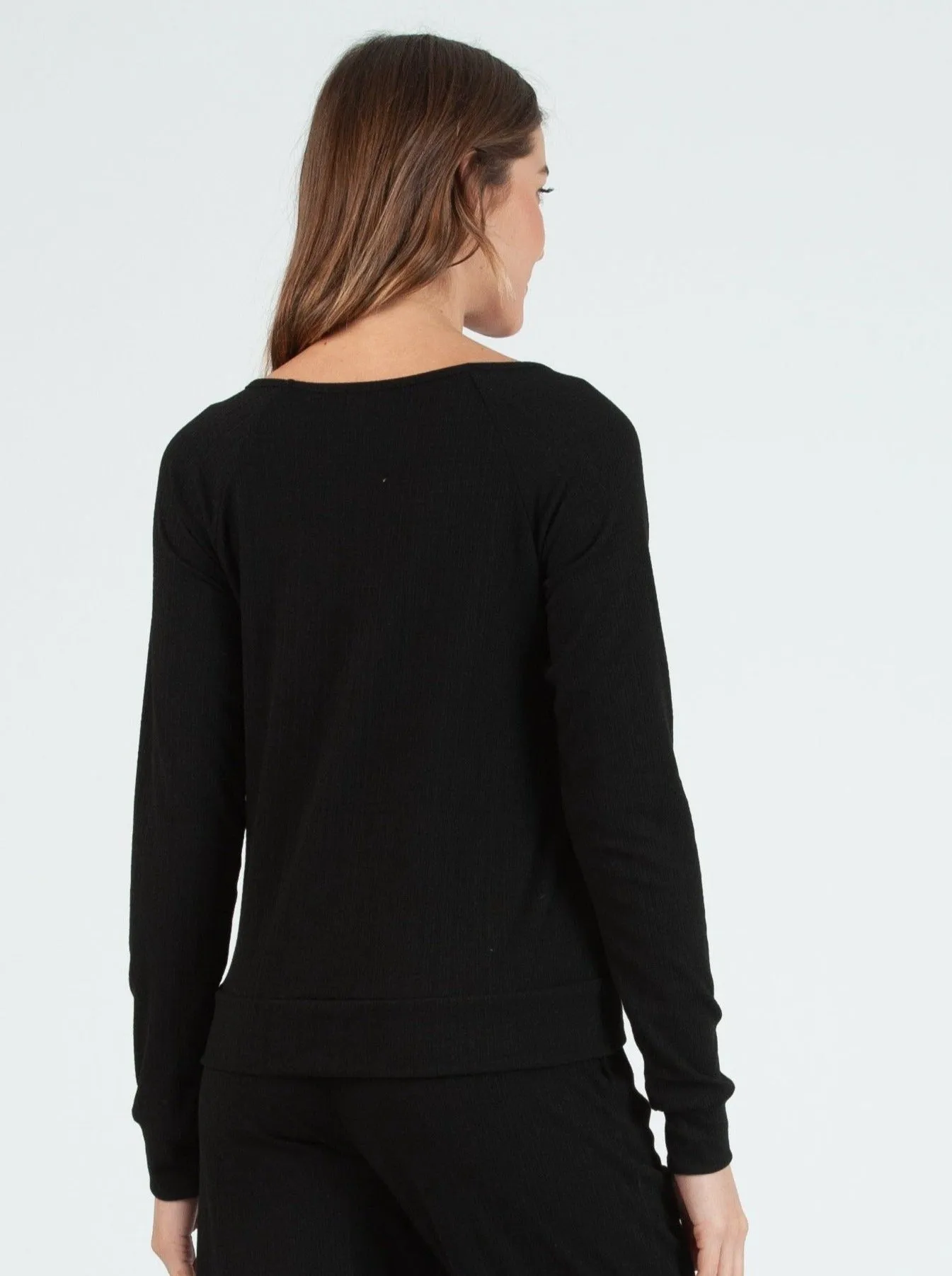 COOKIE LS TOP-BLACK POINTELLE sold by Lucca Couture product image thumbnail 3