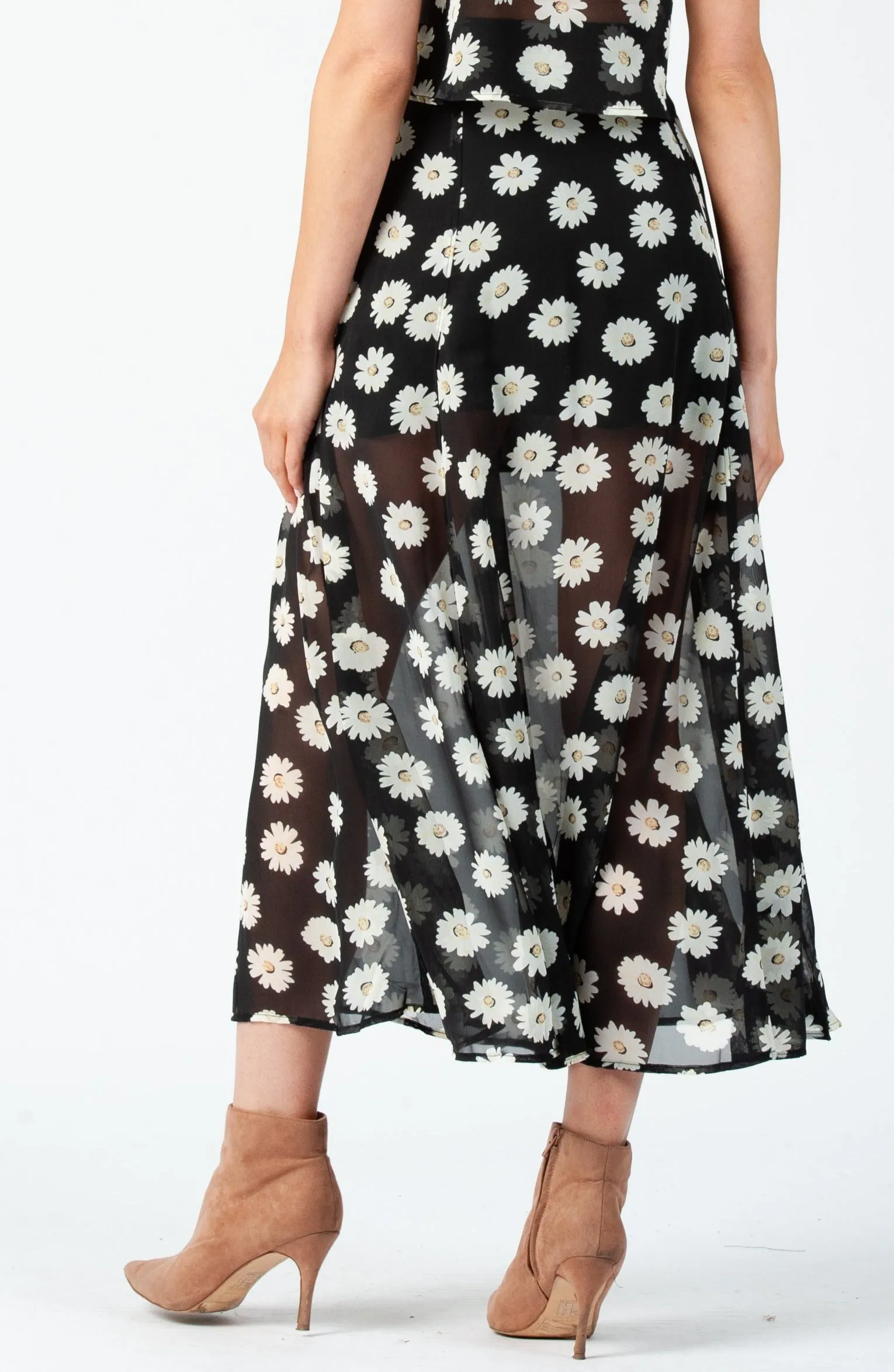 DAISY MAXI SKIRT-BLACK sold by Lucca Couture product image thumbnail 3
