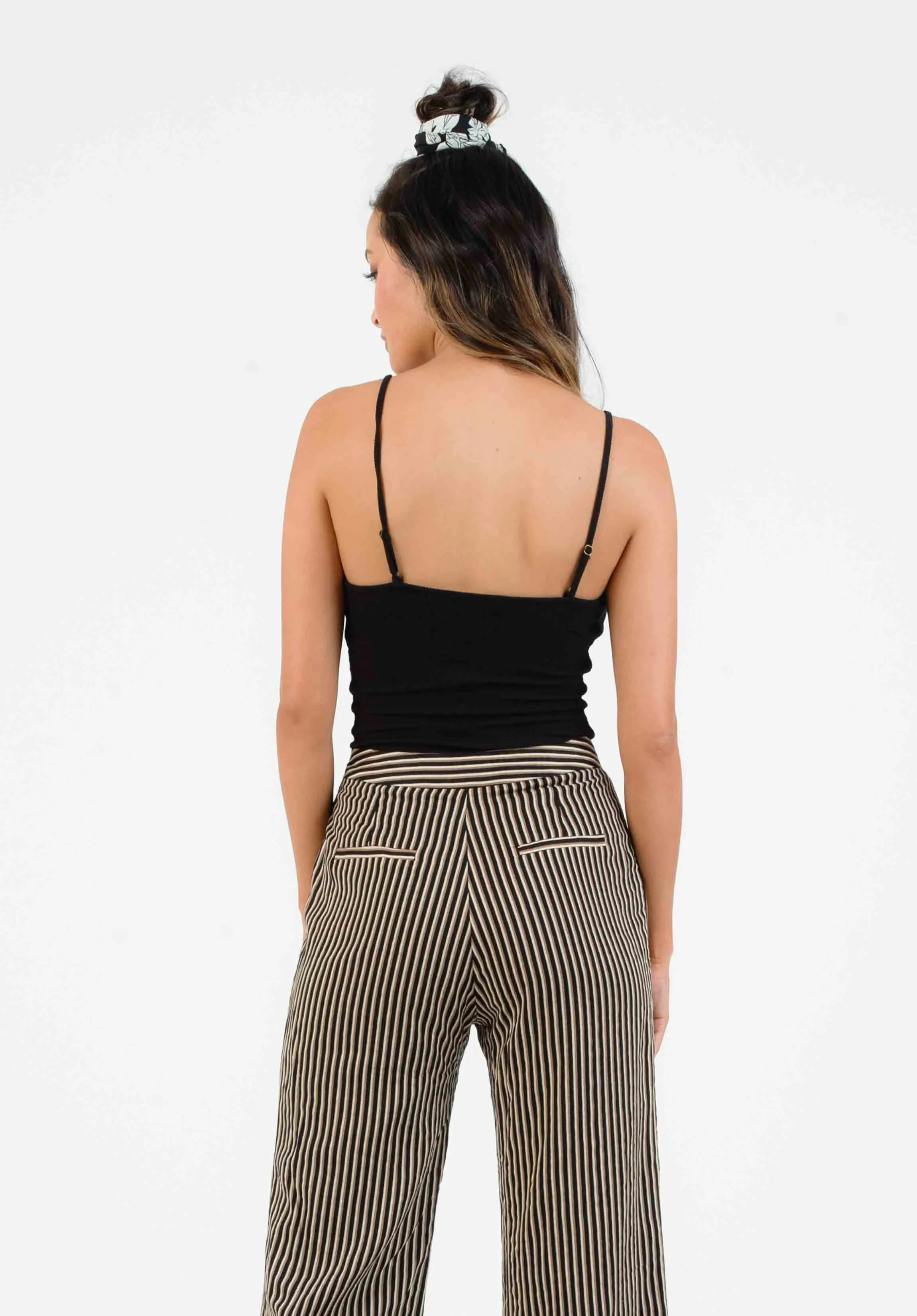 DALIAN BUTTON FRONT CAMI-BLACK sold by Lucca Couture product image thumbnail 4