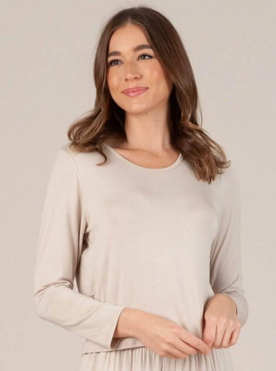 CALYPSO TOP-BEIGE sold by Lucca Couture