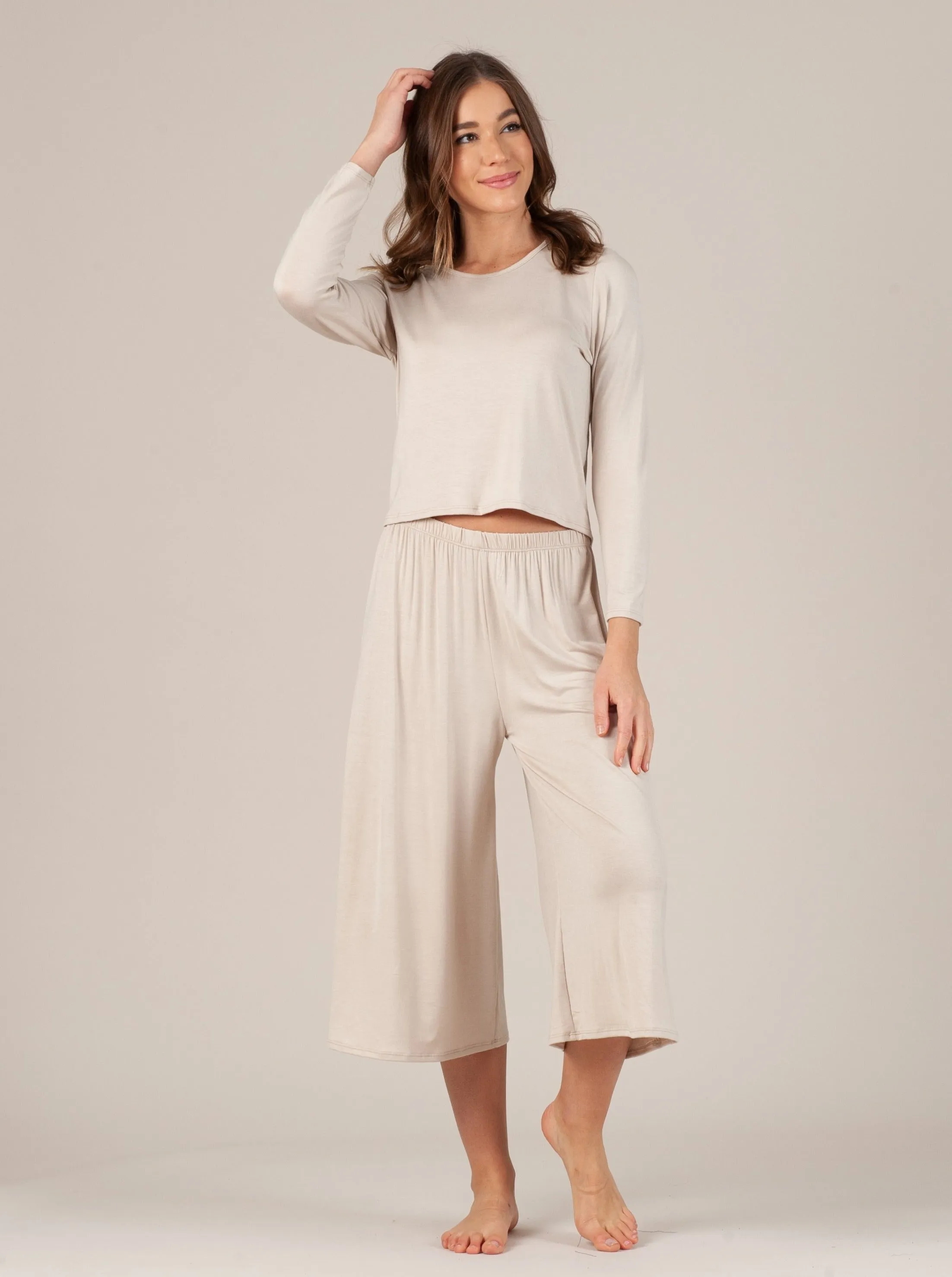 CALYPSO TOP-BEIGE sold by Lucca Couture product image thumbnail 2