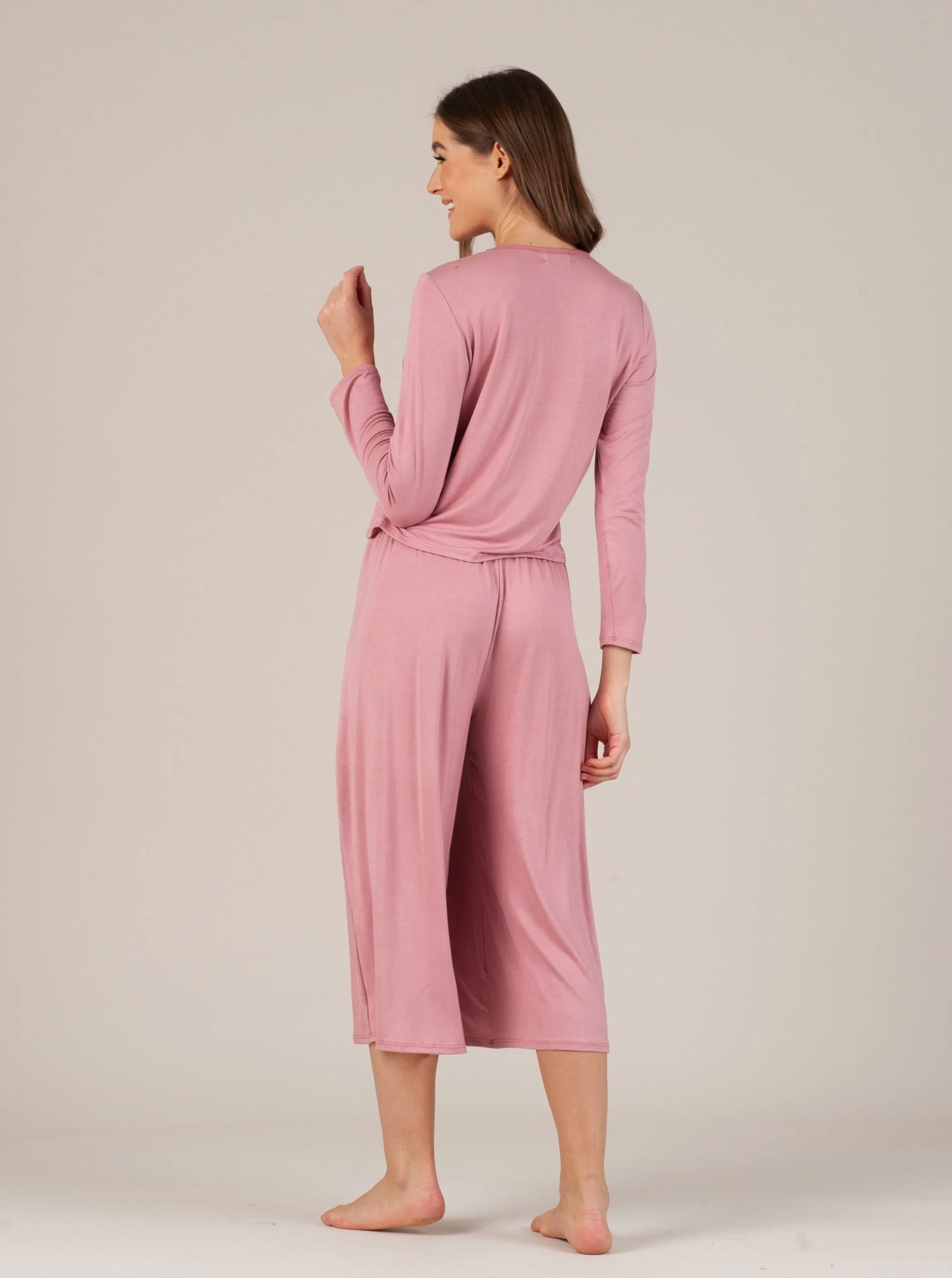 CALYPSO CULOTTE PANT-PINK sold by Lucca Couture product image thumbnail 3