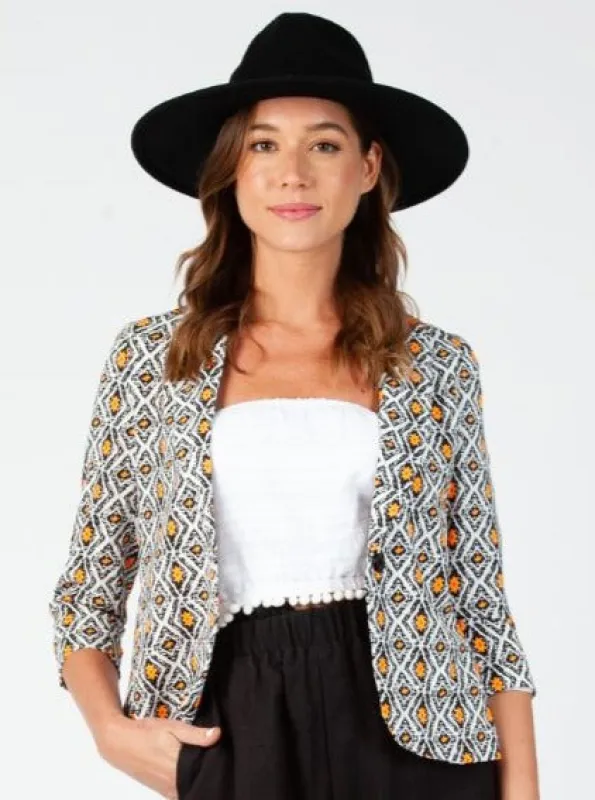 SUMMERTIME PRINTED BLAZER sold by Lucca Couture