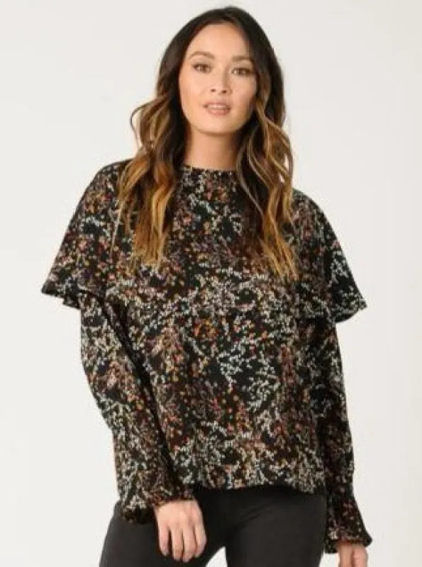 Women's Floral Long Sleeve Top sold by Lucca Couture