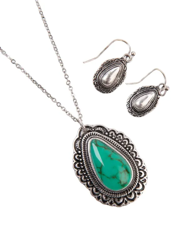 KAYDEE NECKLACE + EARRING SET sold by Lucca Couture